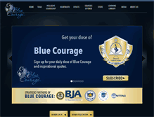 Tablet Screenshot of bluecourage.com